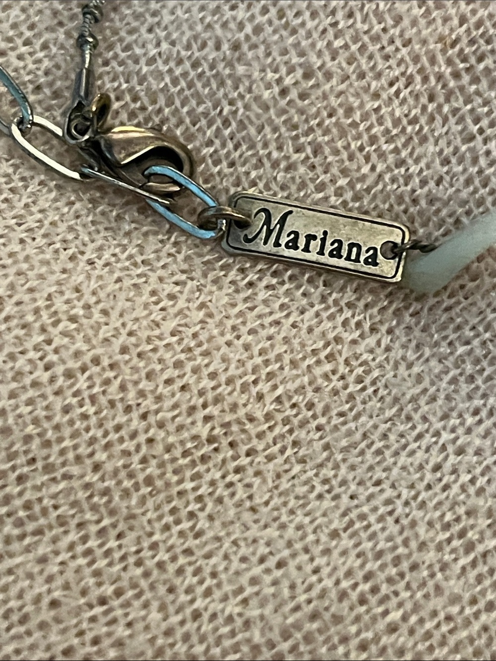 Mariana Silver and Gold-Tone Nameplate Necklace - Silver, Gold
